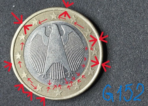 Germany 1euro coin 2004f - germany,,
